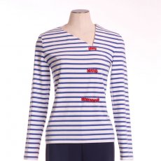 Pull Oh Douce Ecru Azul Paillette