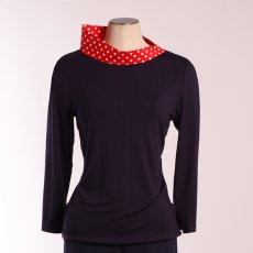 Pull Pas Que Beau Bleu/Pois Rouge