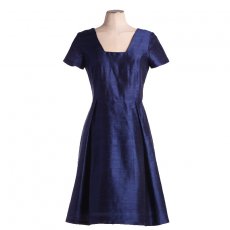 Robe Opera Soie Bleu Nuit 