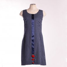 Robe Parfum d'été Pois Bleu