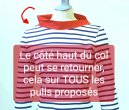 Pull Pas Que Beau Marine-Ecru 