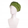 Chapeau Lilou Velours Vert Olive